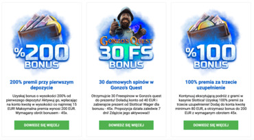 Oferta bonusowa w Slottica
